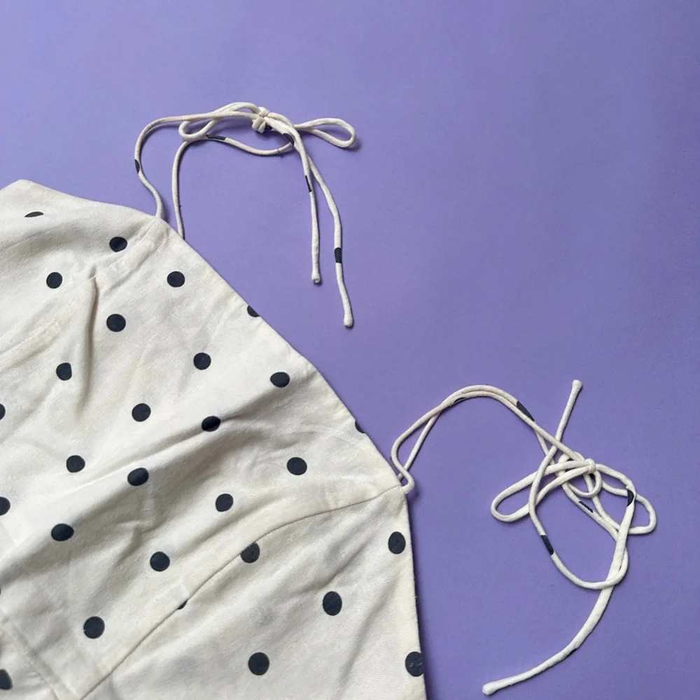 White Polka Dot Dress - Picture 4 of 6